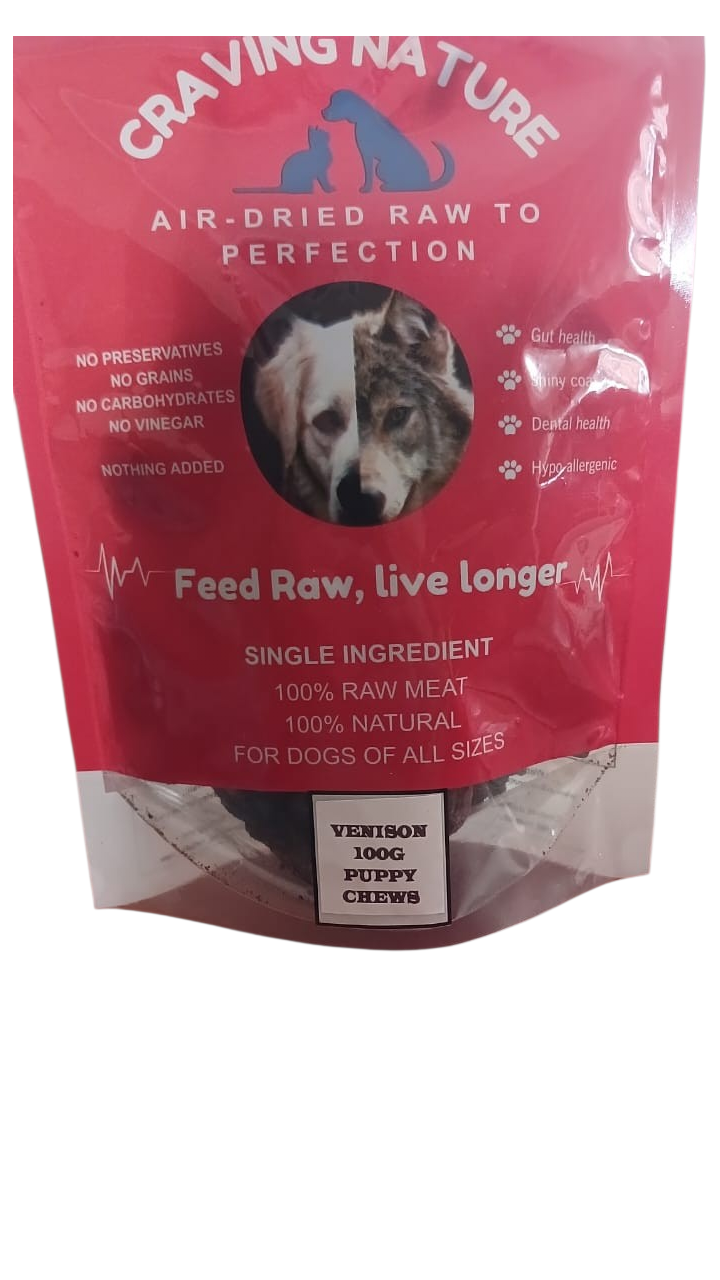 Venison puppy chews 100g